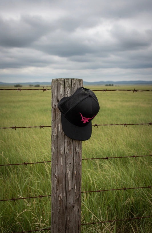 The Pink Longhorn WC Cap - Wild Calf Hat Company