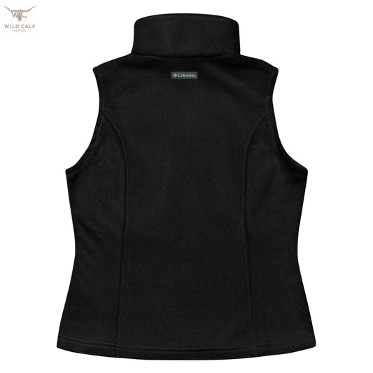 Women’s Pink Wild Calf Columbia fleece vest - Wild Calf Hat Company