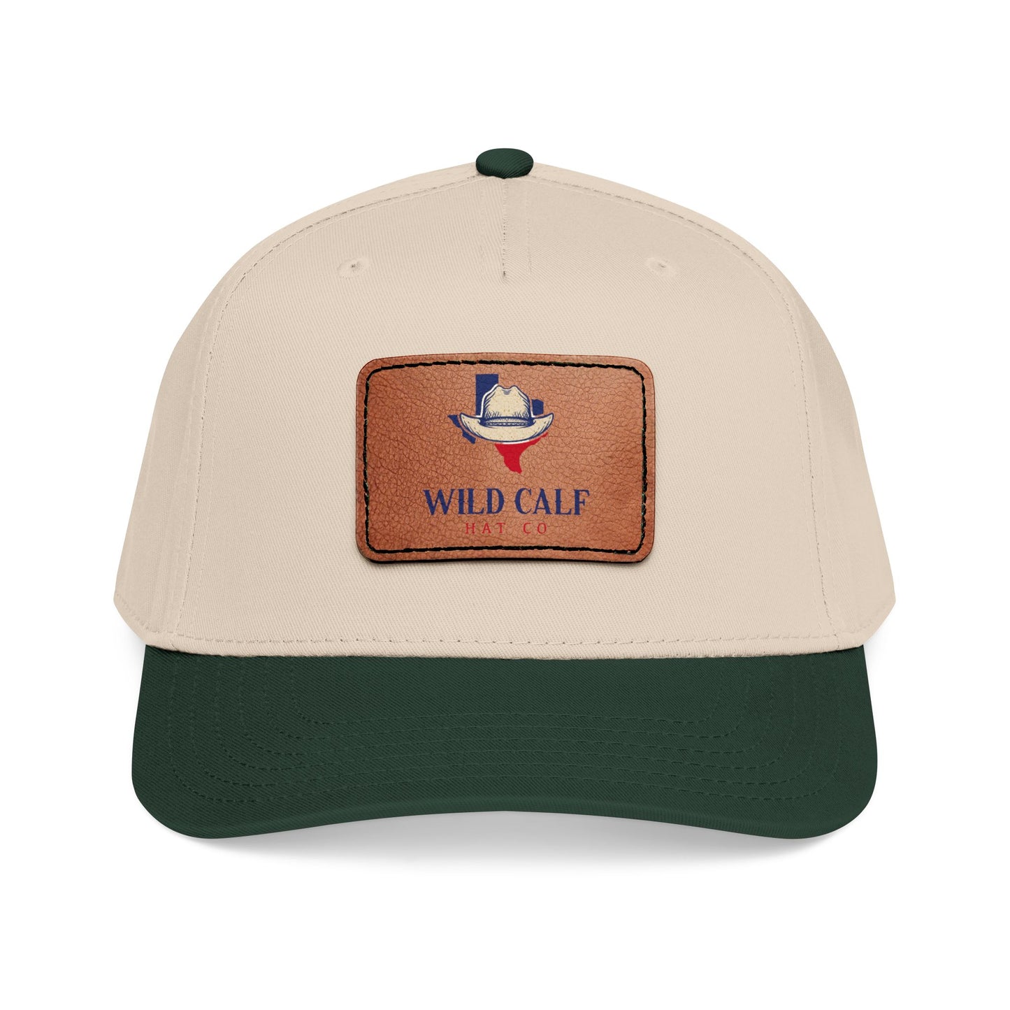 Leather Patch Baseball Cap — Wild Calf Logo - Wild Calf Hat Company