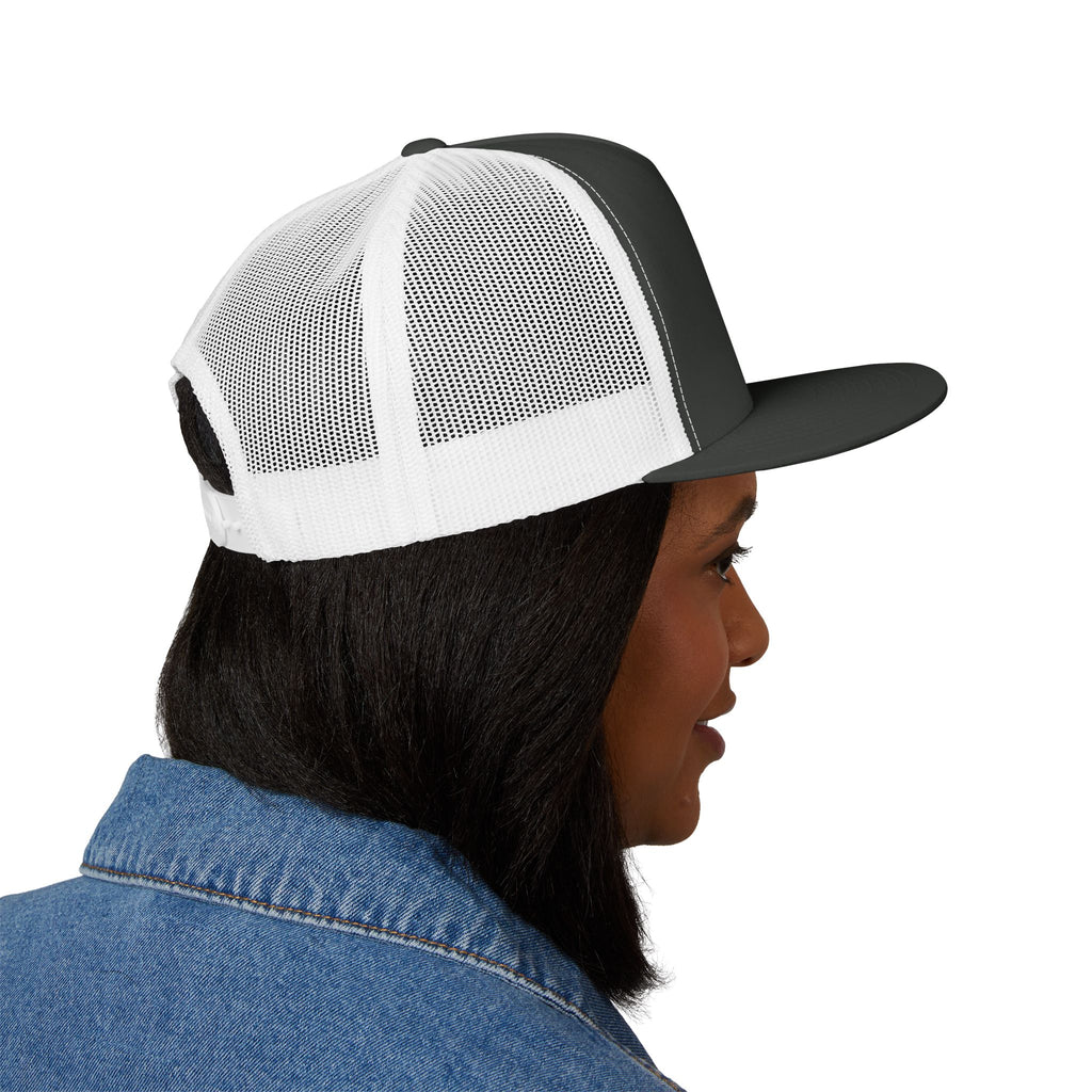 Wild Calf Skull embroidery Trucker Cap | Mesh Back Snapback - Wild Calf Hat Company