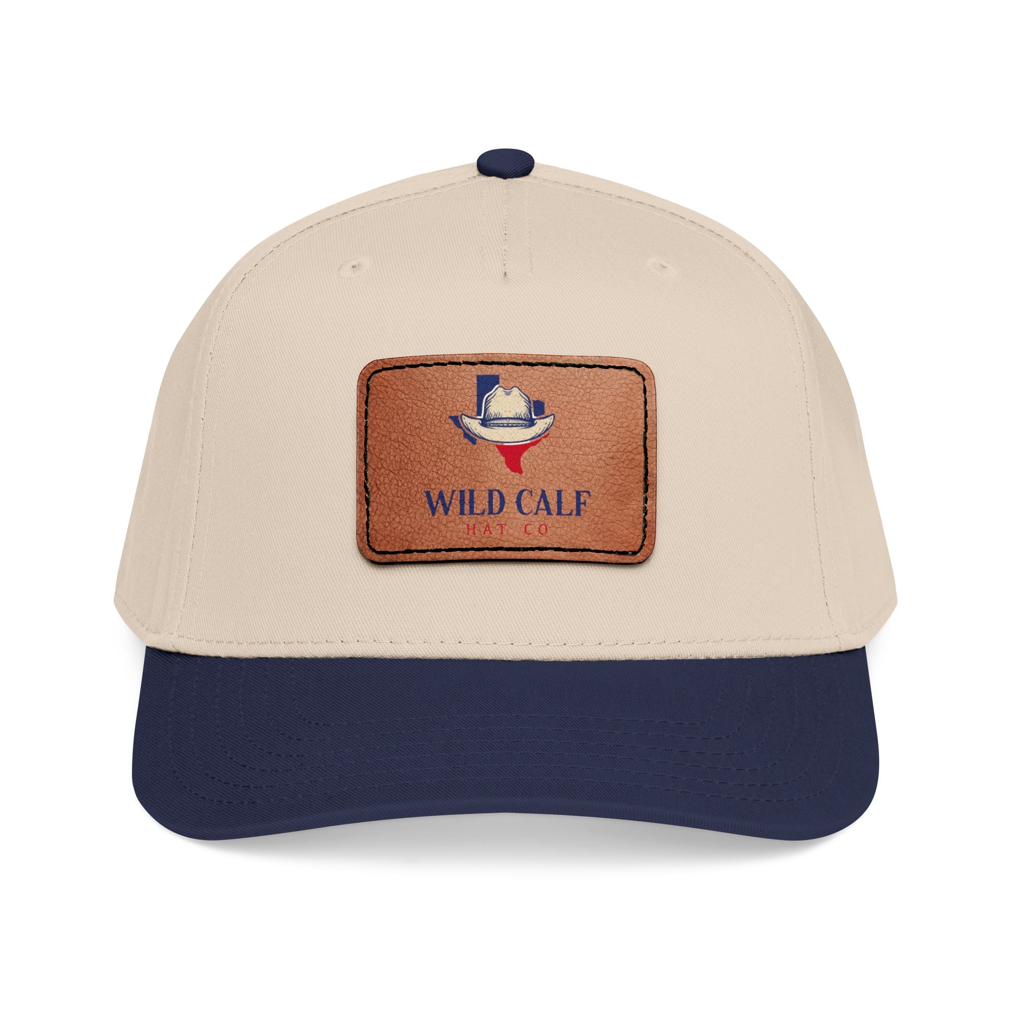 Leather Patch Baseball Cap — Wild Calf Logo - Wild Calf Hat Company