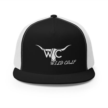 Trucker Cap — Wild Calf Embroidered Longhorn Logo