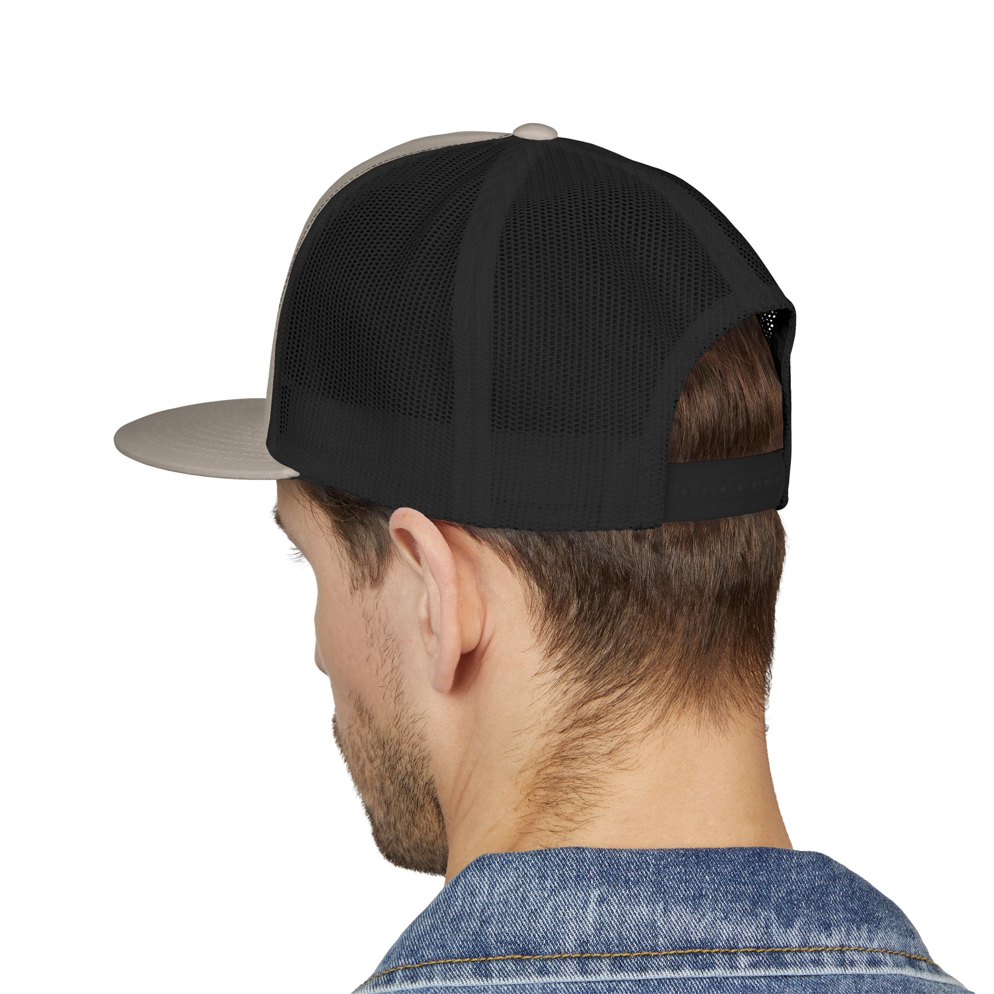 Wild Calf Skull embroidery Trucker Cap | Mesh Back Snapback - Wild Calf Hat Company