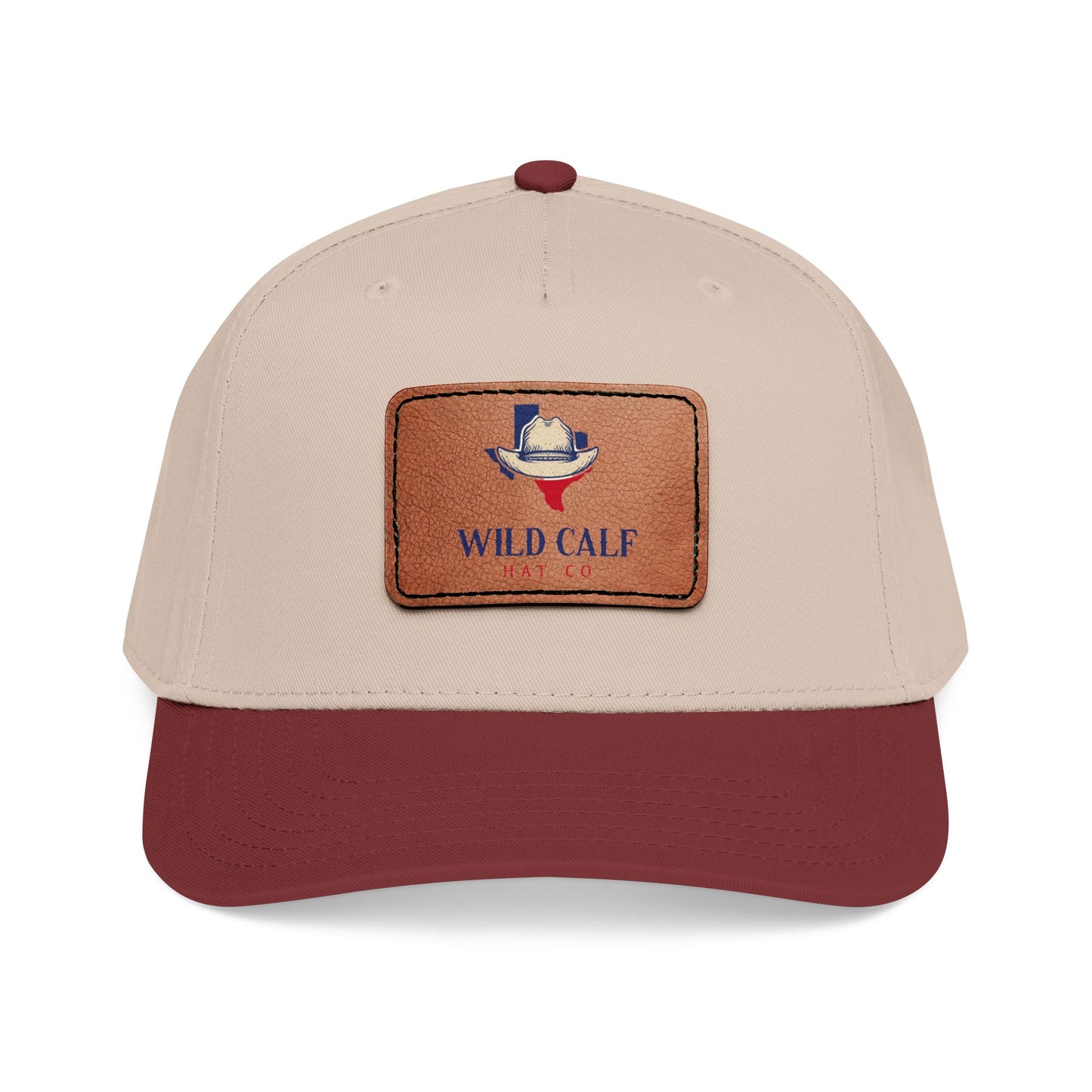 Leather Patch Baseball Cap — Wild Calf Logo - Wild Calf Hat Company