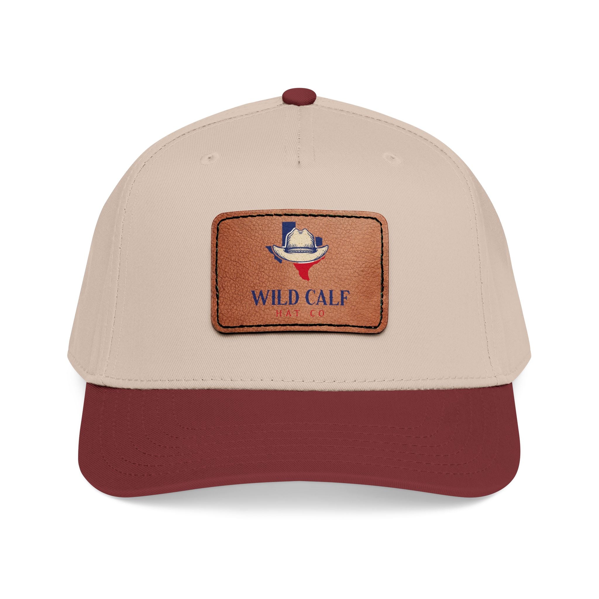 Leather Patch Baseball Cap — Wild Calf Logo - Wild Calf Hat Company