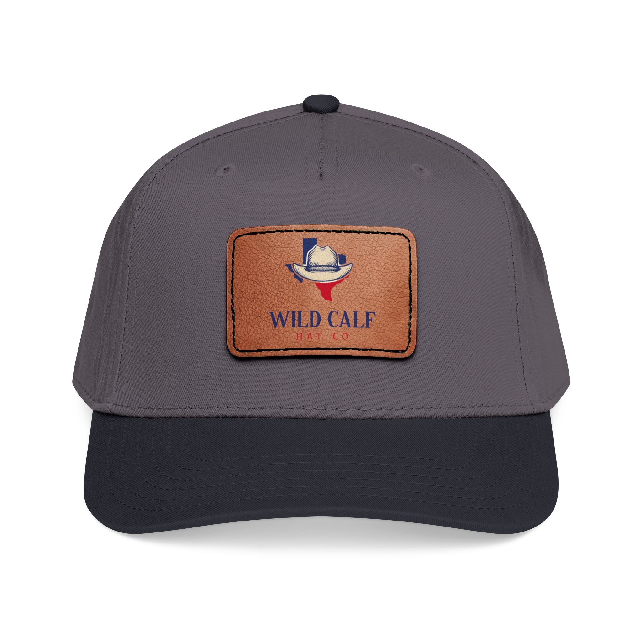 Leather Patch Baseball Cap — Wild Calf Logo - Wild Calf Hat Company