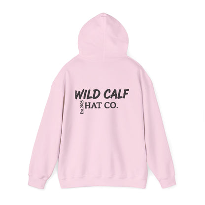 Wild Calf Hoodie - Retro Colorful Calf Logo Pullover (Wild Calf Hat Co.) - Wild Calf Hat Company