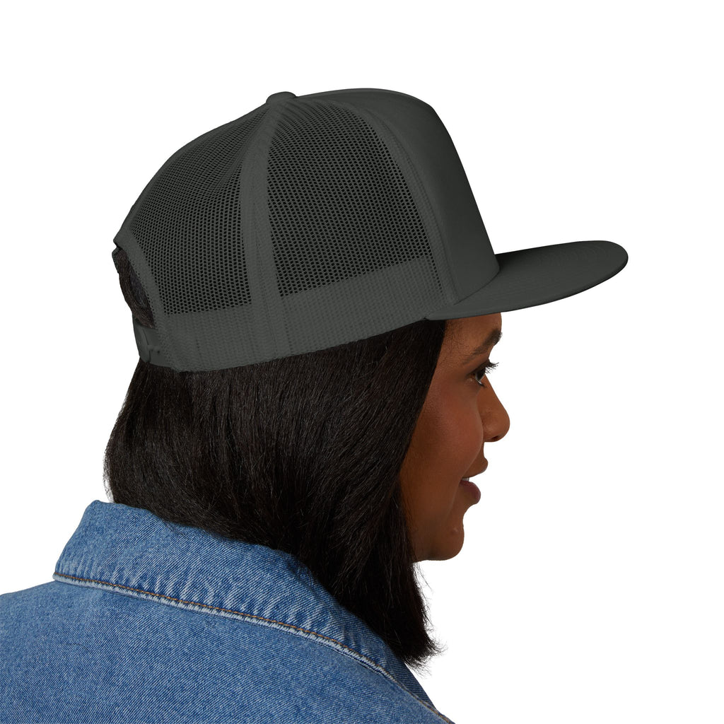 Wild Calf Skull embroidery Trucker Cap | Mesh Back Snapback - Wild Calf Hat Company
