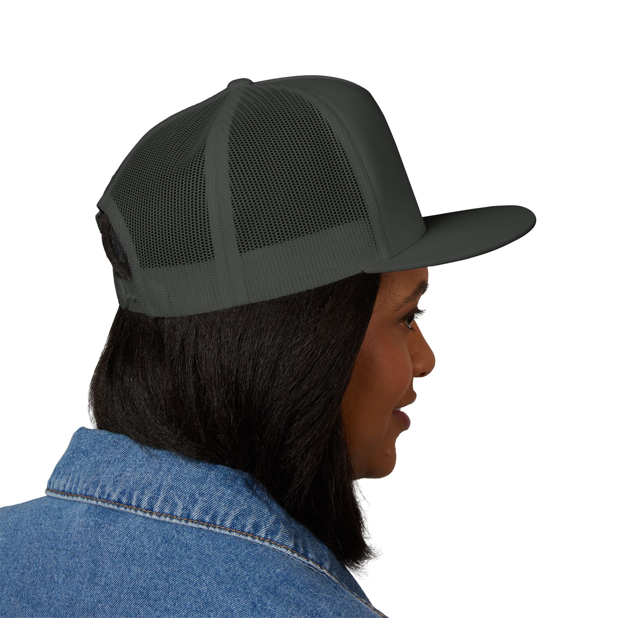 Wild Calf Skull embroidery Trucker Cap | Mesh Back Snapback - Wild Calf Hat Company