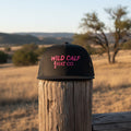Trucker Cap — "Wild Calf Hat Co." Pink Embroidered Logo - Wild Calf Hat Company