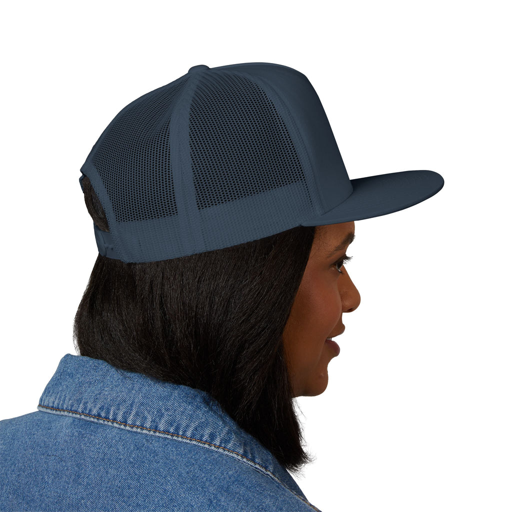 Wild Calf Skull embroidery Trucker Cap | Mesh Back Snapback - Wild Calf Hat Company