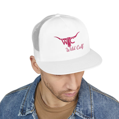 Wild Calf Pink Longhorn Trucker Cap – Embroidered Western Cowgirl Hat