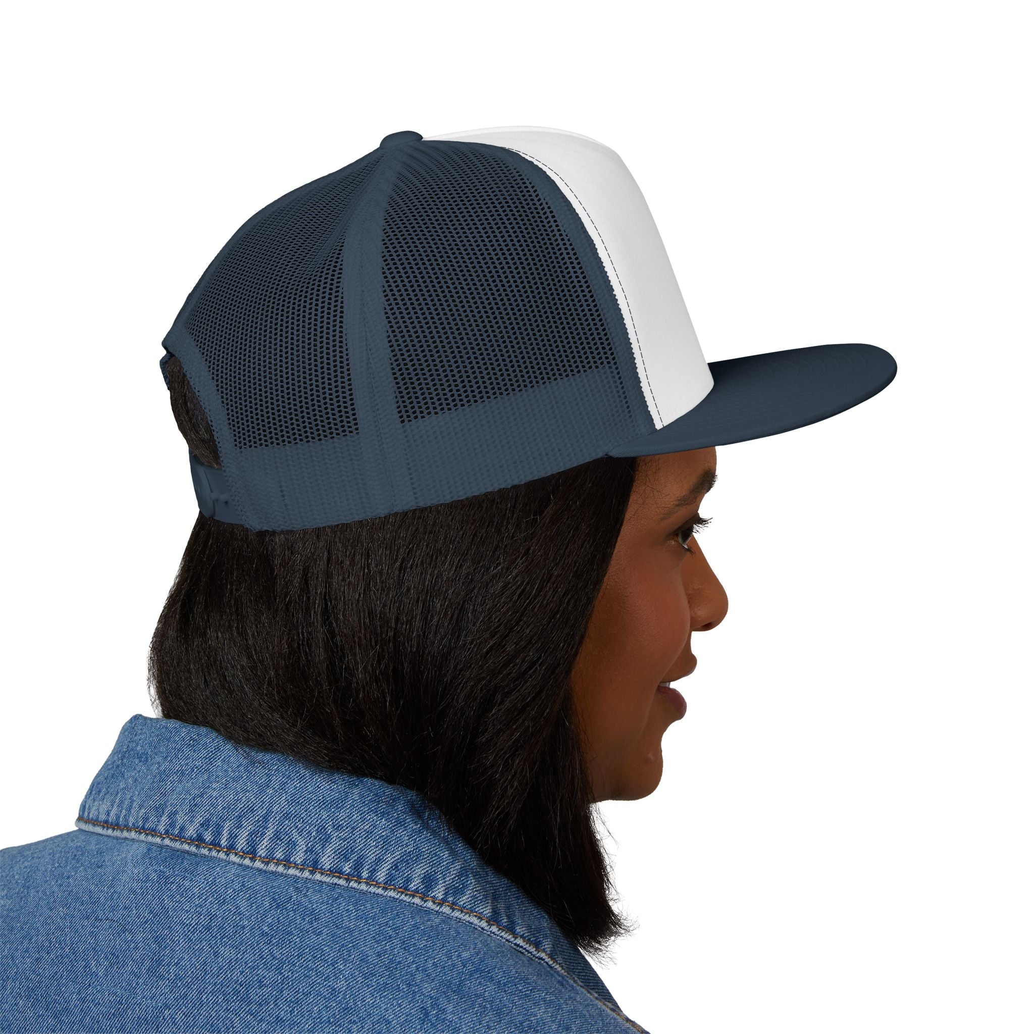 Wild Calf Skull embroidery Trucker Cap | Mesh Back Snapback - Wild Calf Hat Company