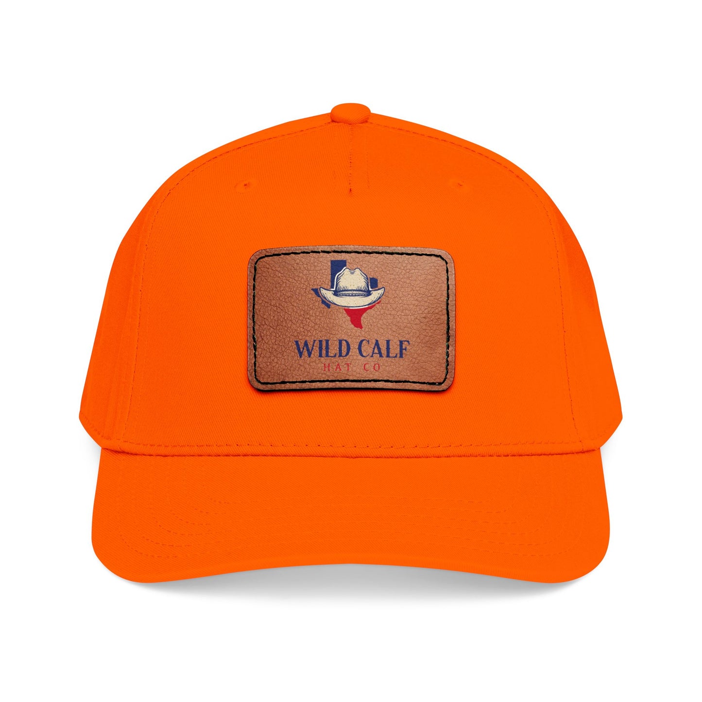 Leather Patch Baseball Cap — Wild Calf Logo - Wild Calf Hat Company