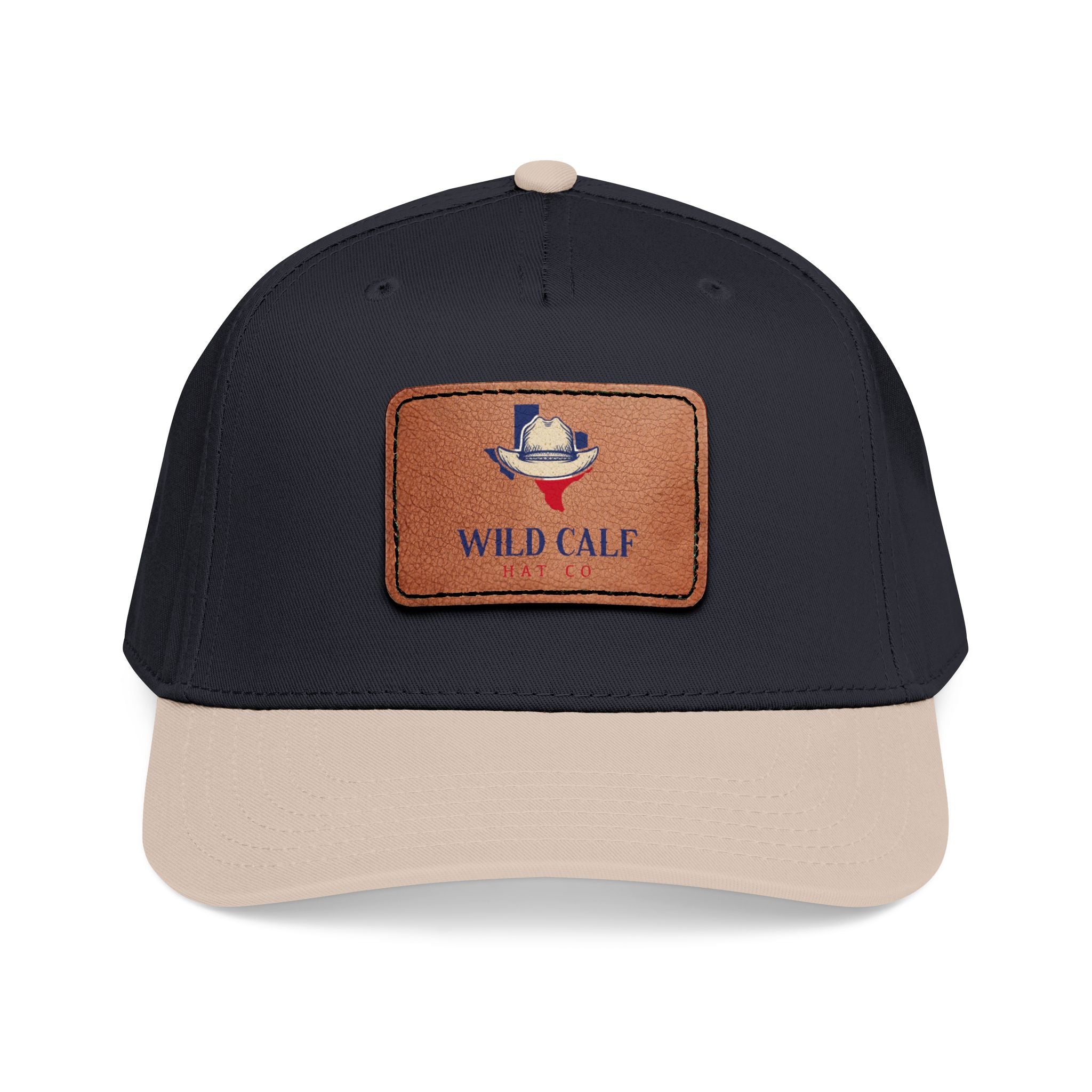 Leather Patch Baseball Cap — Wild Calf Logo - Wild Calf Hat Company