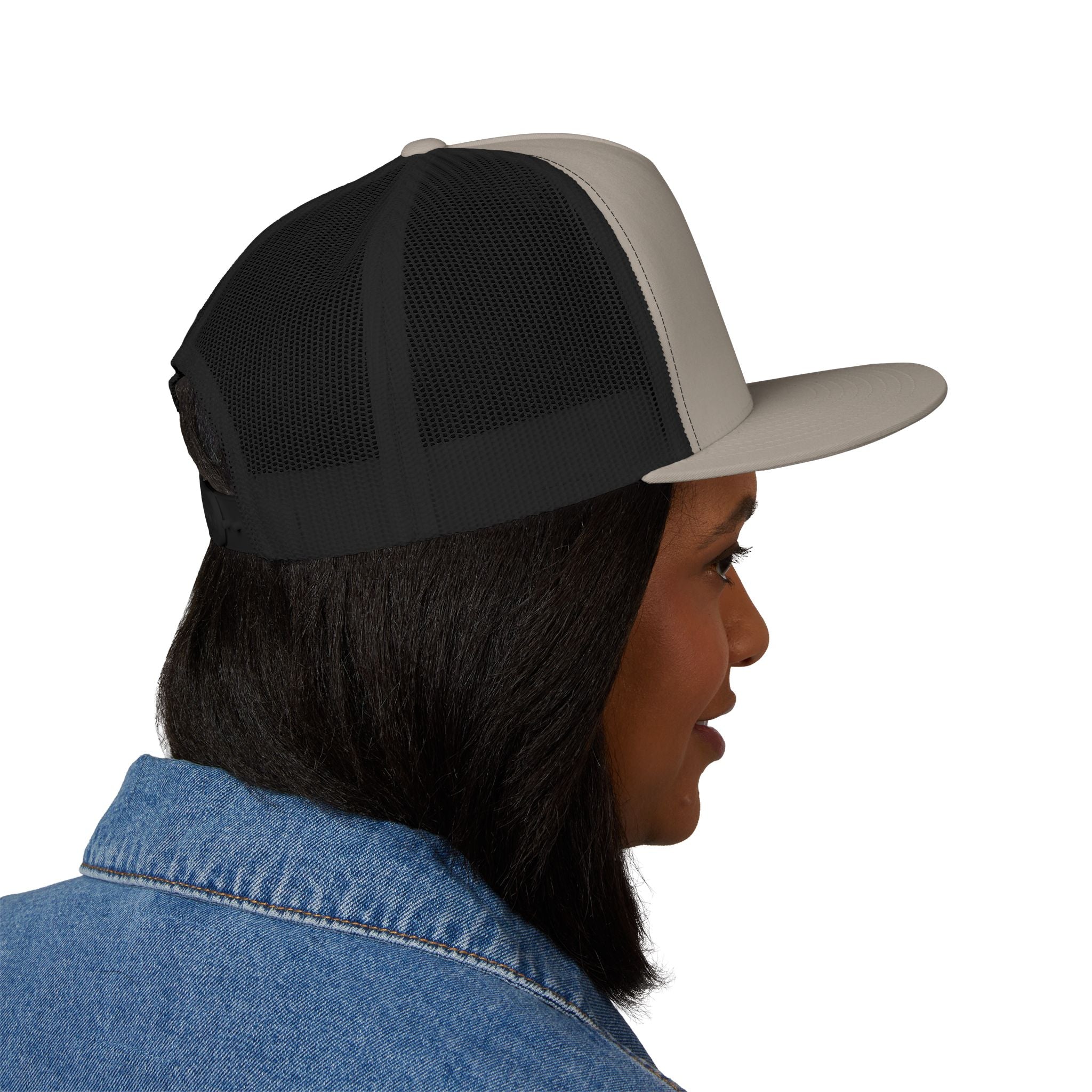 Wild Calf Skull embroidery Trucker Cap | Mesh Back Snapback - Wild Calf Hat Company