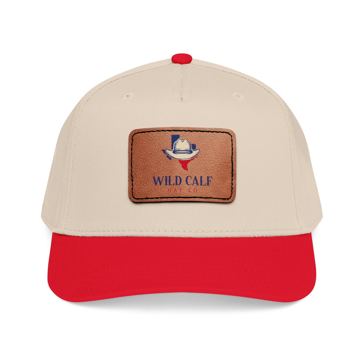 Leather Patch Baseball Cap — Wild Calf Logo - Wild Calf Hat Company