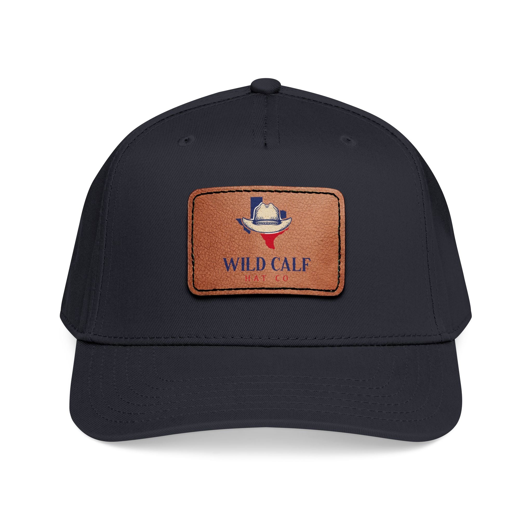 Leather Patch Baseball Cap — Wild Calf Logo - Wild Calf Hat Company