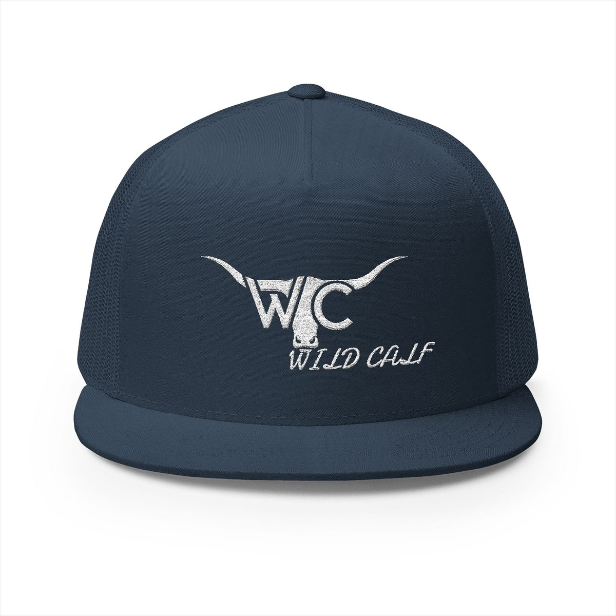 Trucker Cap — Wild Calf Embroidered Longhorn Logo