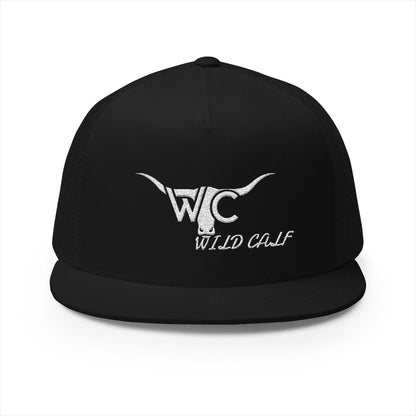 Trucker Cap — Wild Calf Embroidered Longhorn Logo