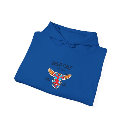 Wild Calf Hoodie - Retro Colorful Calf Logo Pullover (Wild Calf Hat Co.) - Wild Calf Hat Company
