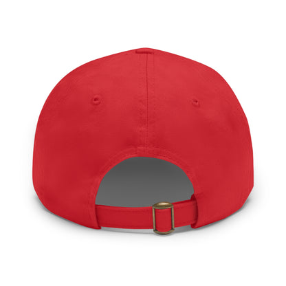 Wild Calf Hat Co. Long Horn Skull Leather Patch Dad Hat - Wild Calf Hat Company