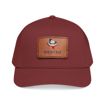 Leather Patch Baseball Cap — Wild Calf Logo - Wild Calf Hat Company