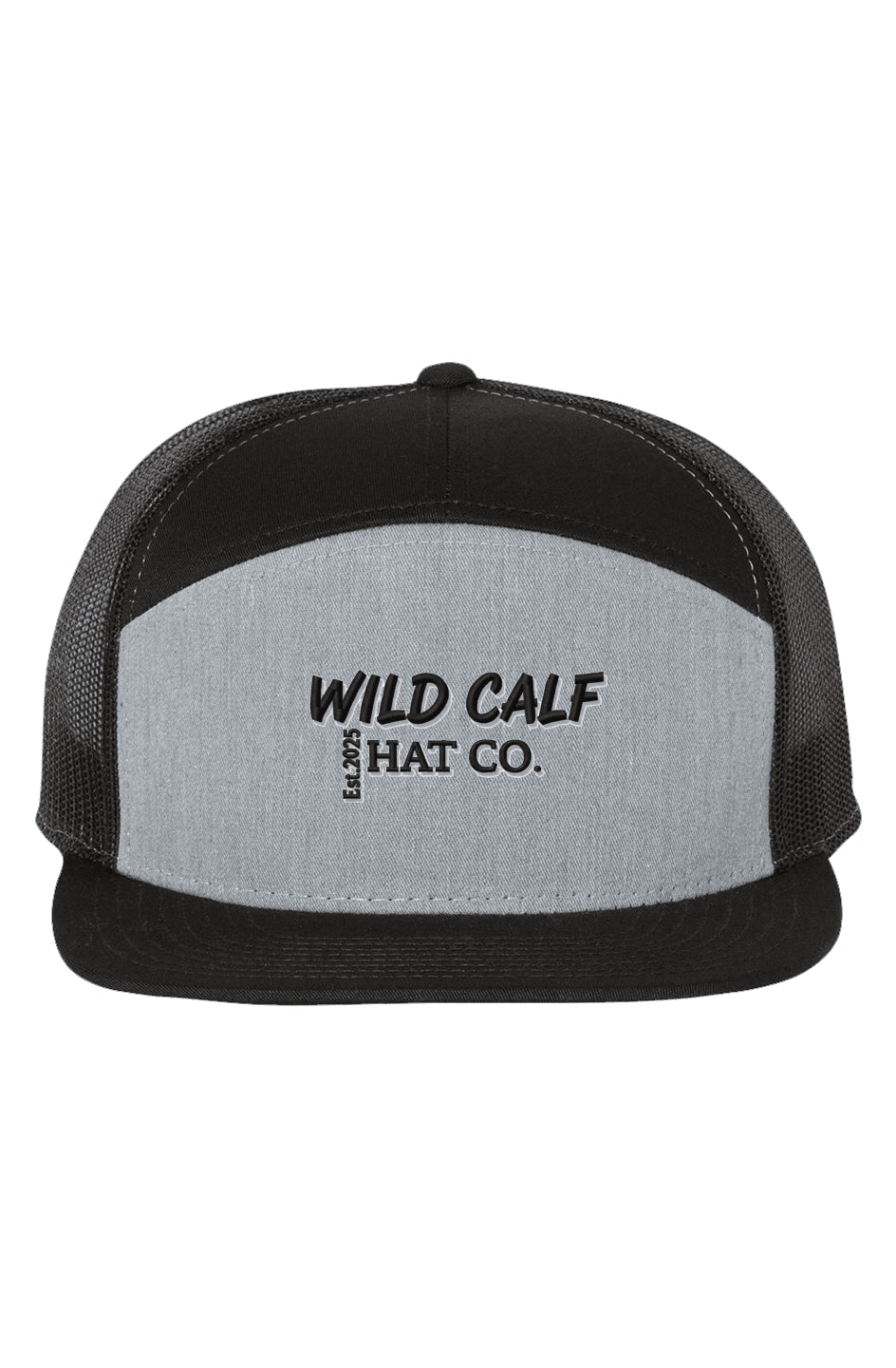 Heather Grey Black Cap - Wild Calf Hat Company