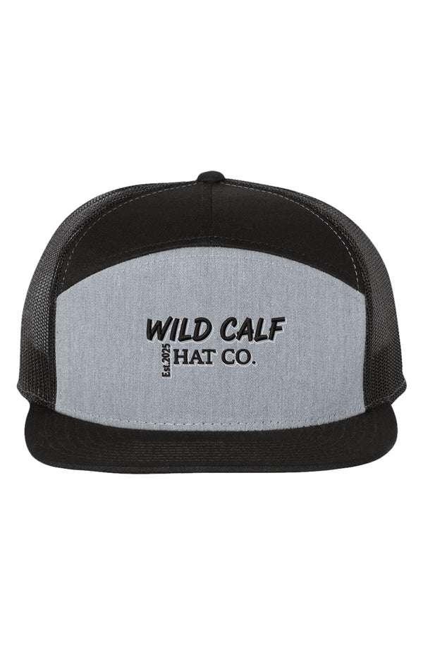 Heather Grey Black Cap - Wild Calf Hat Company