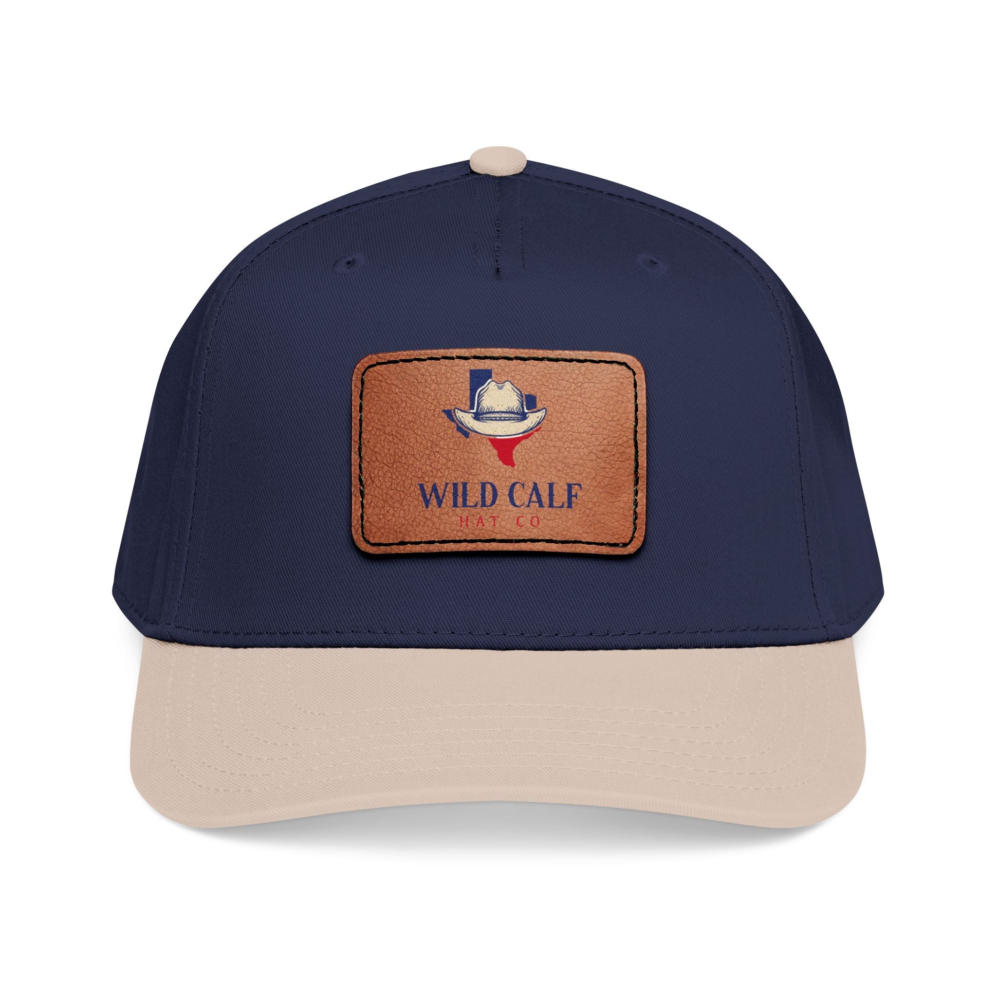 Leather Patch Baseball Cap — Wild Calf Logo - Wild Calf Hat Company
