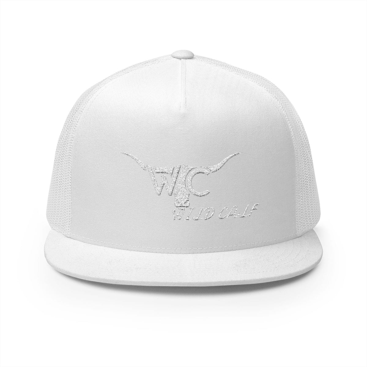 Trucker Cap — Wild Calf Embroidered Longhorn Logo