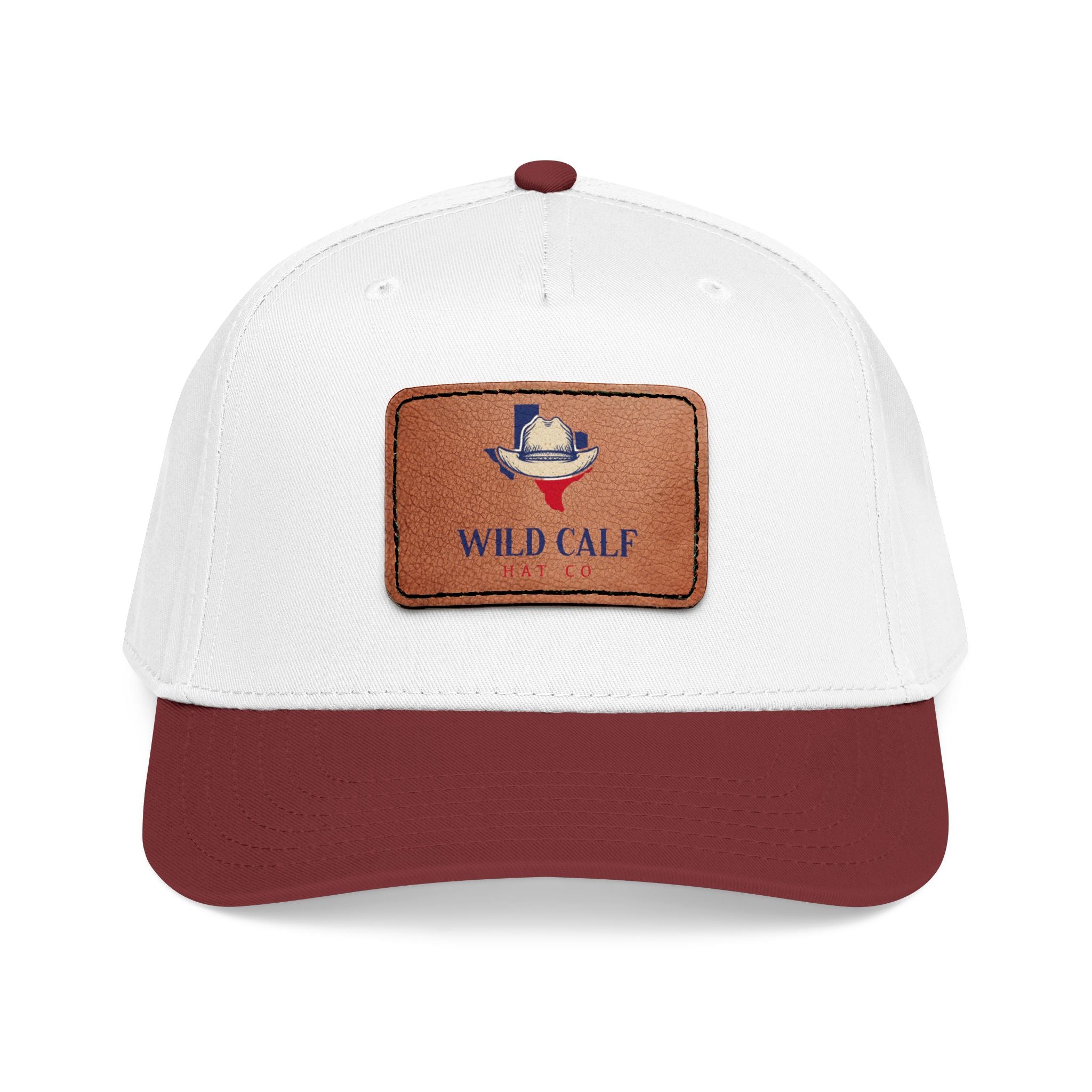 Leather Patch Baseball Cap — Wild Calf Logo - Wild Calf Hat Company