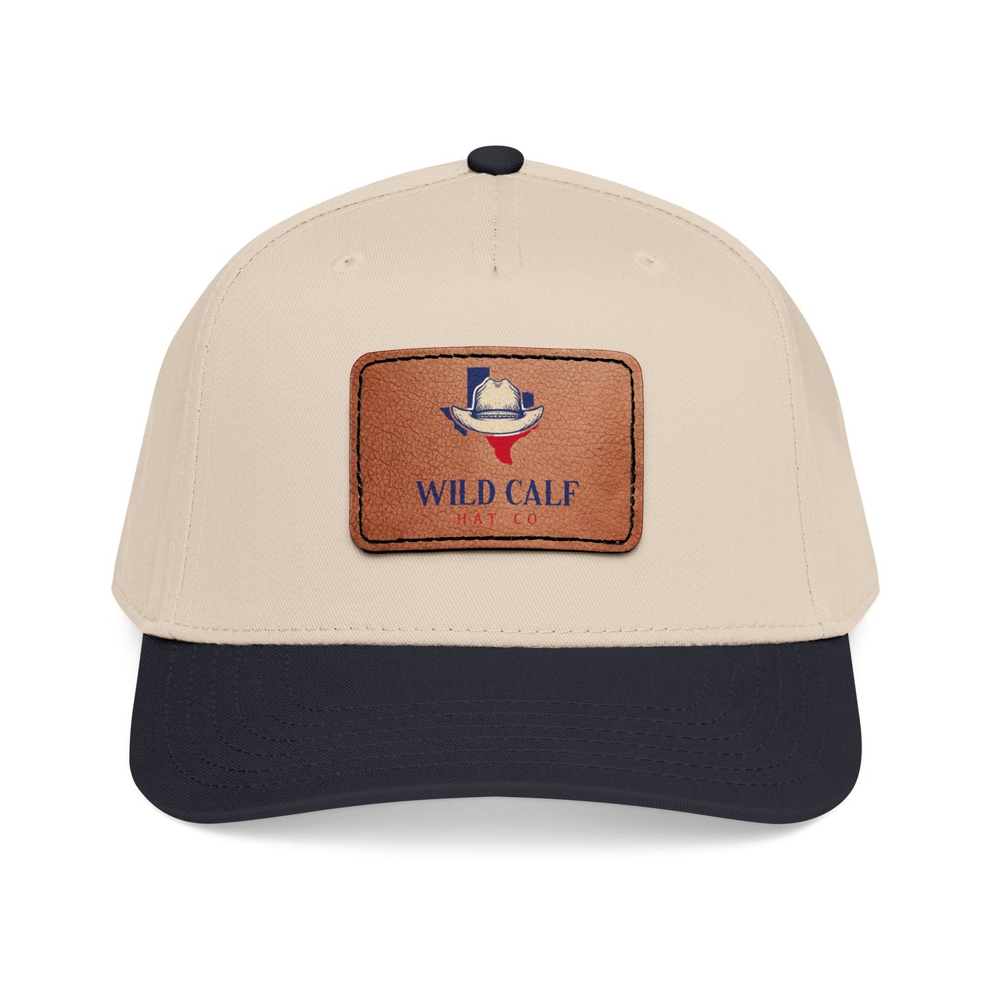 Leather Patch Baseball Cap — Wild Calf Logo - Wild Calf Hat Company