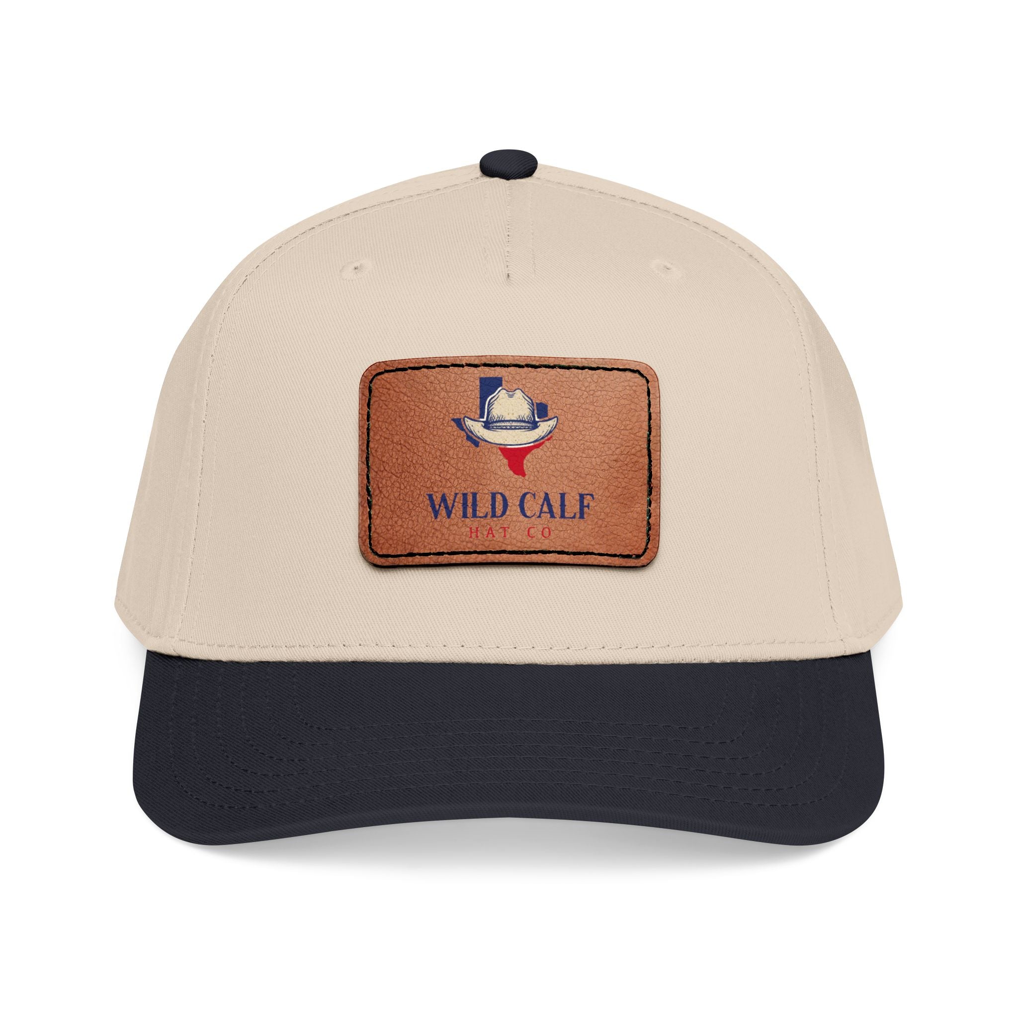 Leather Patch Baseball Cap — Wild Calf Logo - Wild Calf Hat Company