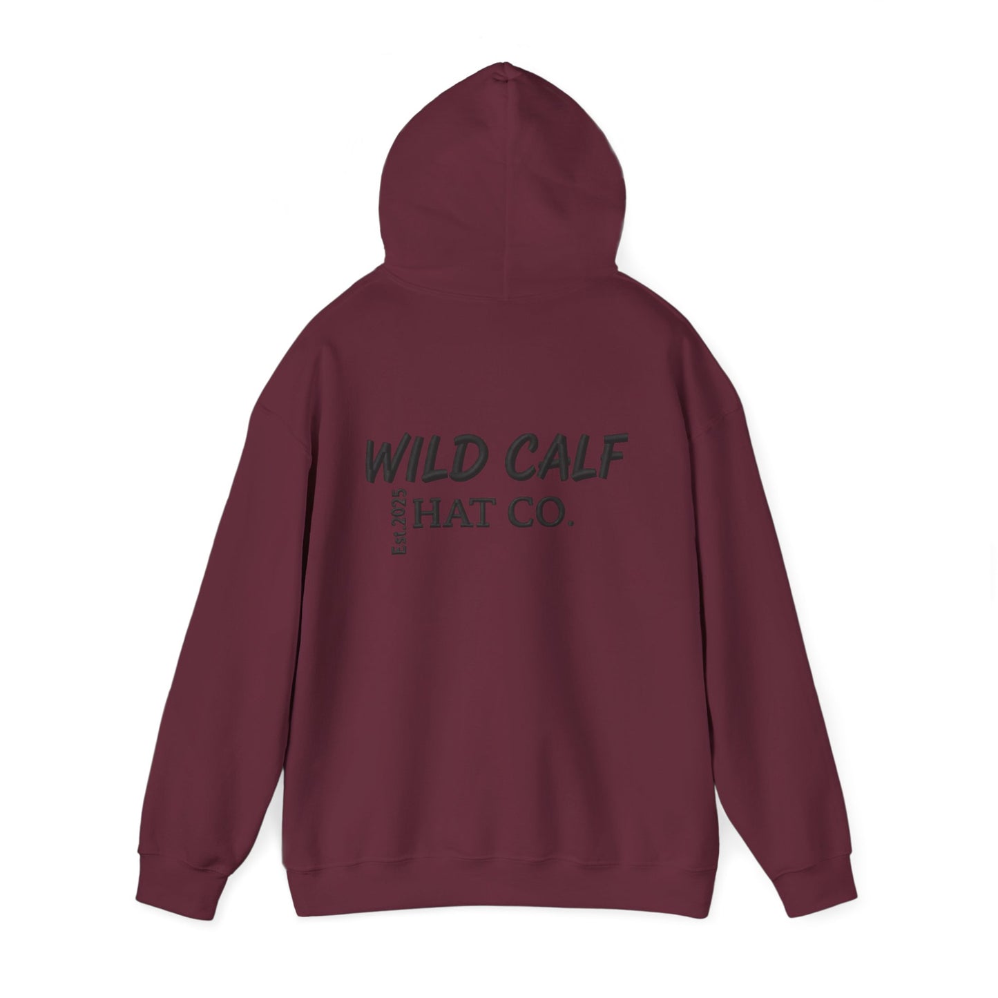 Wild Calf Hoodie - Retro Colorful Calf Logo Pullover (Wild Calf Hat Co.) - Wild Calf Hat Company
