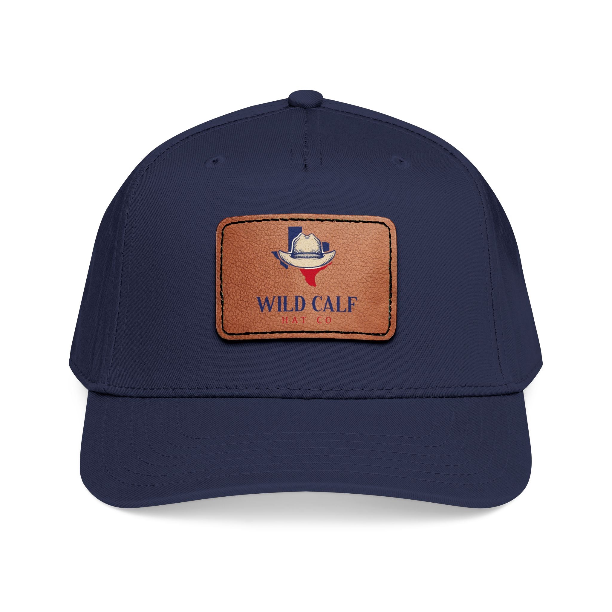 Leather Patch Baseball Cap — Wild Calf Logo - Wild Calf Hat Company