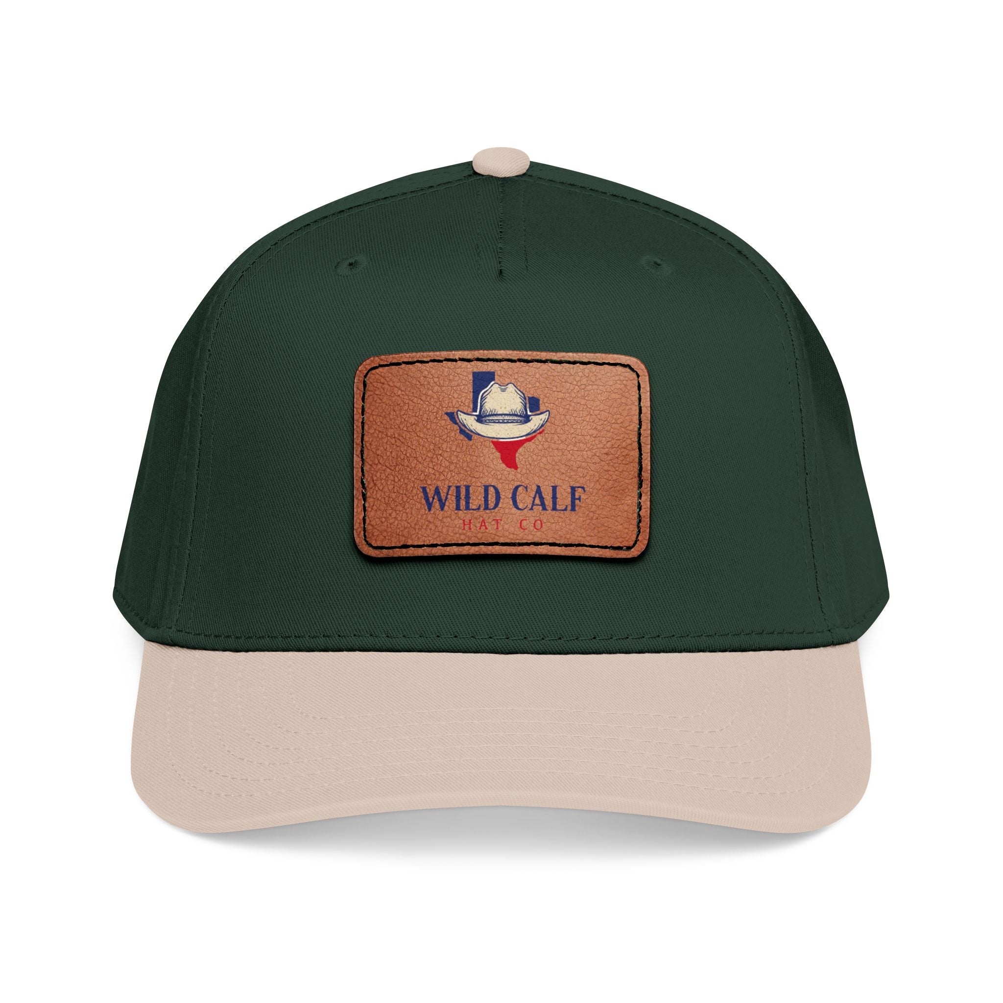 Leather Patch Baseball Cap — Wild Calf Logo - Wild Calf Hat Company
