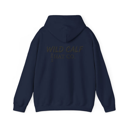 Wild Calf Hoodie - Retro Colorful Calf Logo Pullover (Wild Calf Hat Co.) - Wild Calf Hat Company