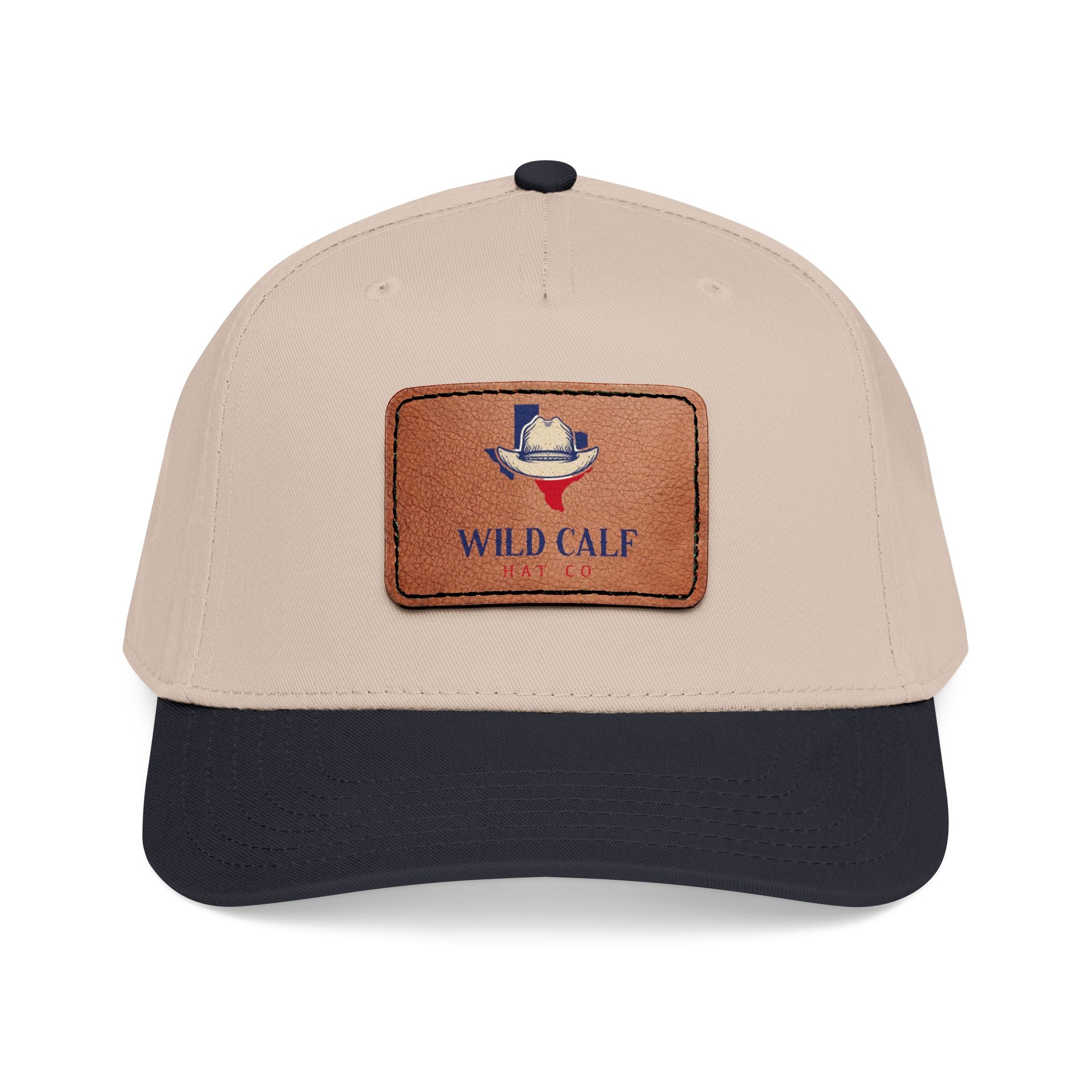 Leather Patch Baseball Cap — Wild Calf Logo - Wild Calf Hat Company
