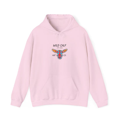 Wild Calf Hoodie - Retro Colorful Calf Logo Pullover (Wild Calf Hat Co.) - Wild Calf Hat Company