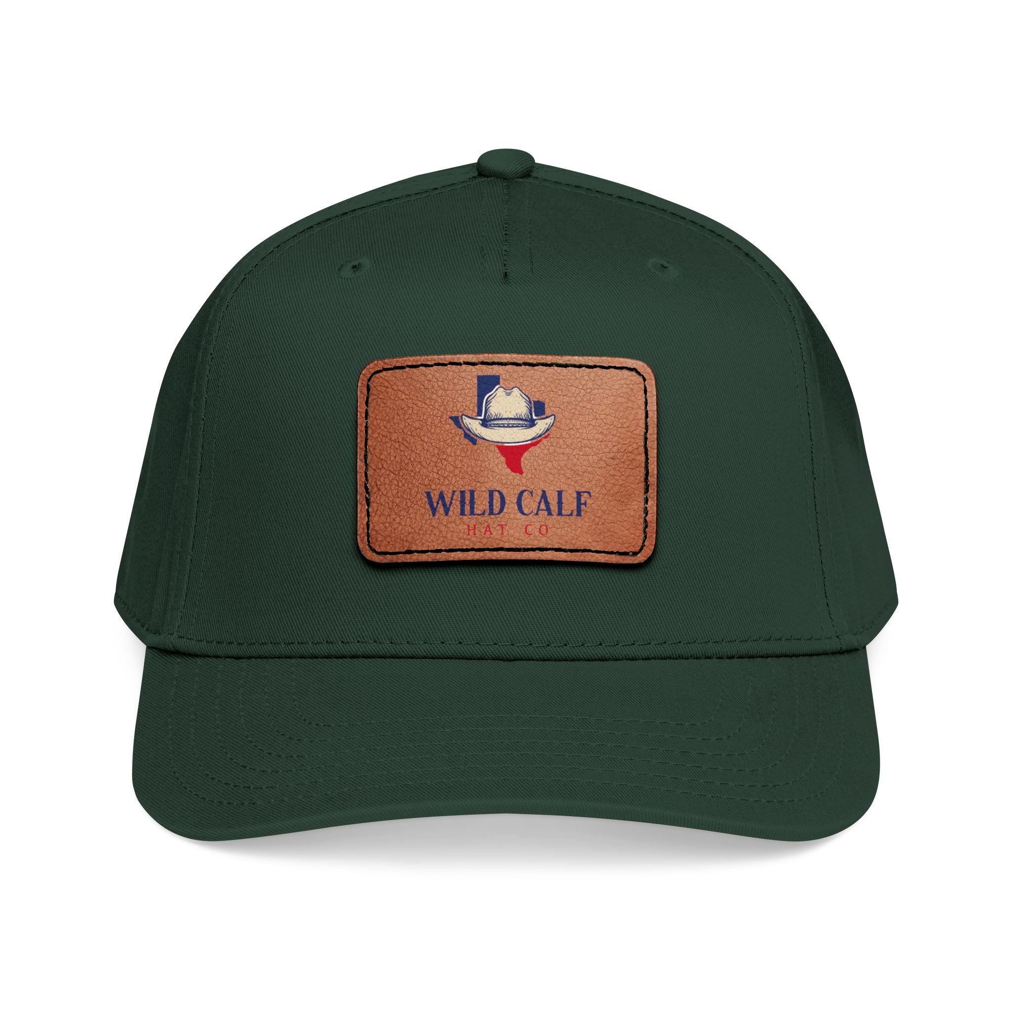 Leather Patch Baseball Cap — Wild Calf Logo - Wild Calf Hat Company