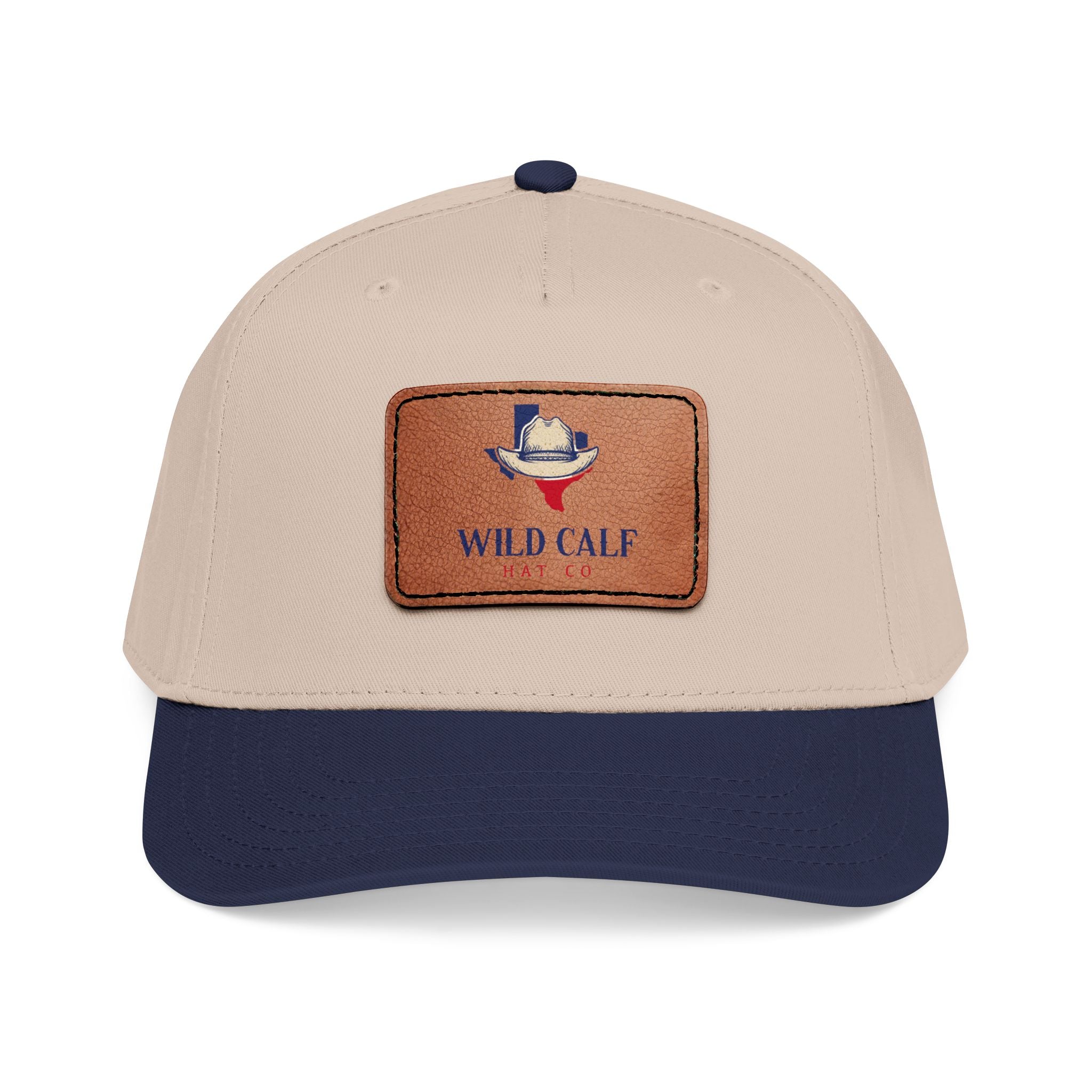 Leather Patch Baseball Cap — Wild Calf Logo - Wild Calf Hat Company