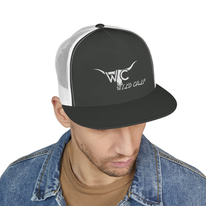 Trucker Cap — Wild Calf Embroidered Longhorn Logo