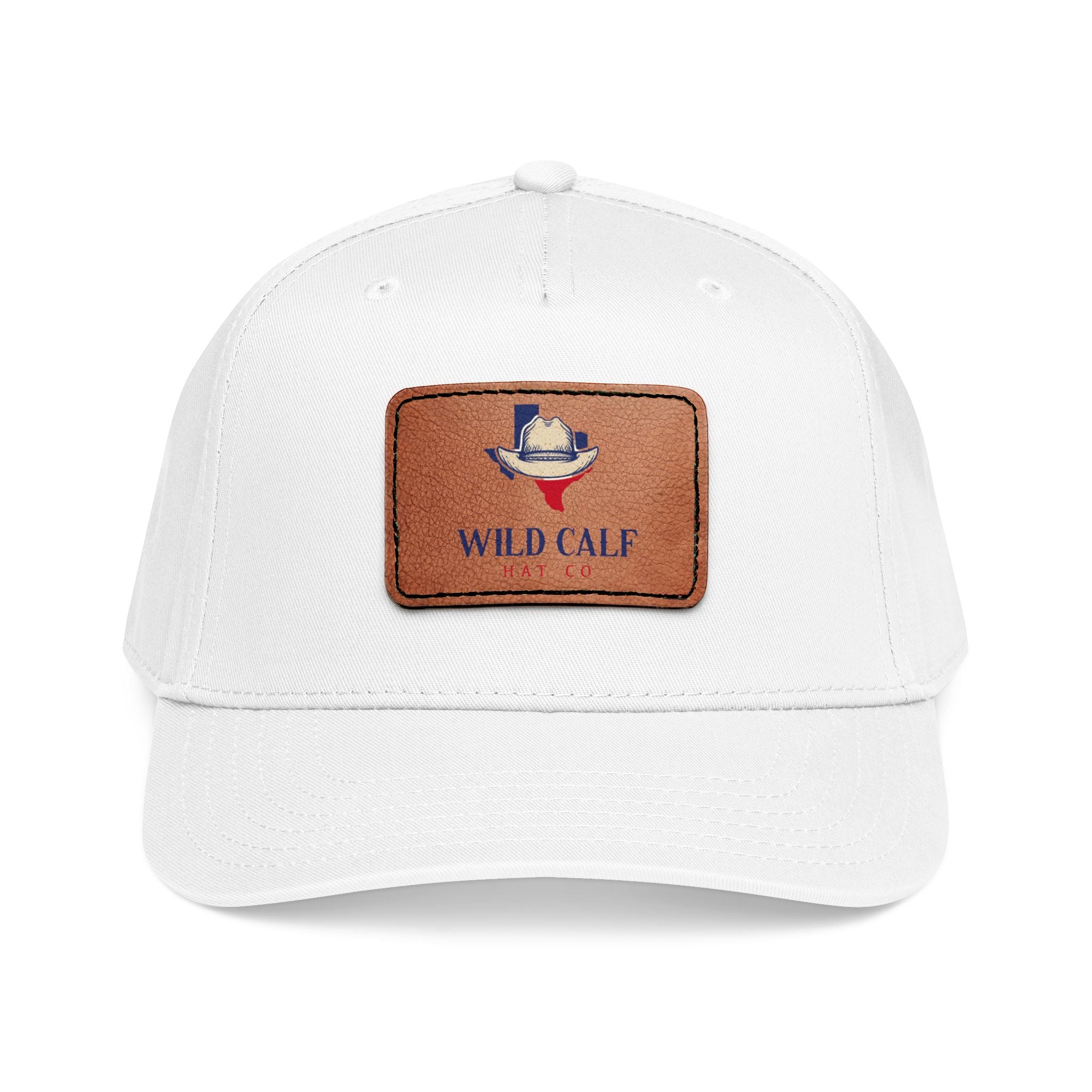 Leather Patch Baseball Cap — Wild Calf Logo - Wild Calf Hat Company