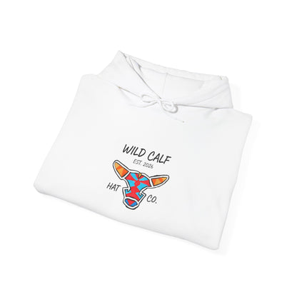 Wild Calf Hoodie - Retro Colorful Calf Logo Pullover (Wild Calf Hat Co.) - Wild Calf Hat Company