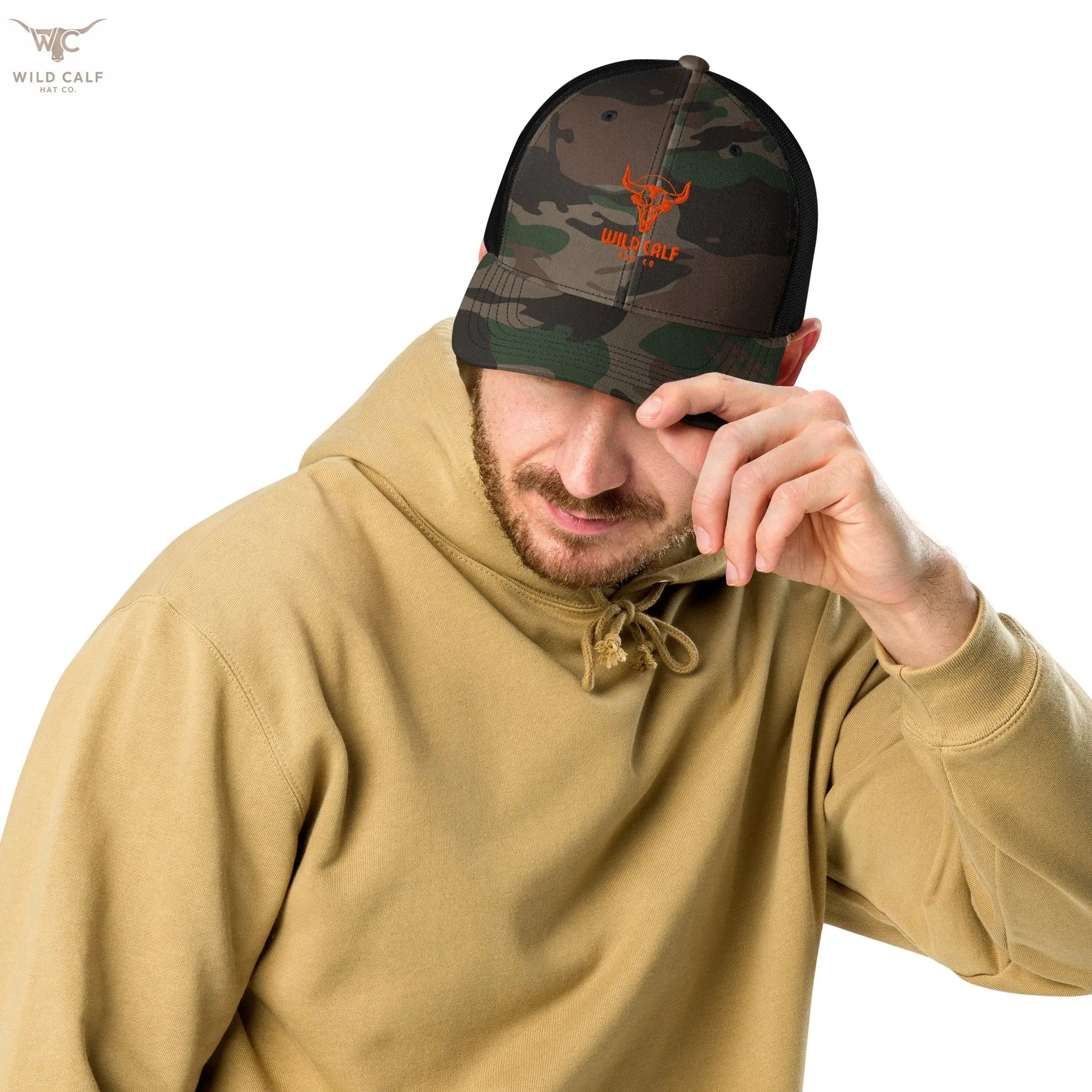 Camouflage trucker hat - Wild Calf Hat Company