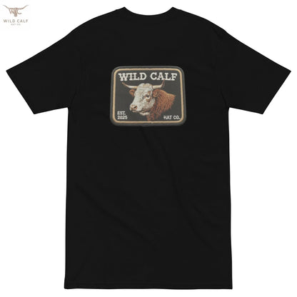 Men’s premium Wild Calf Emblem Tee - Wild Calf Hat Company