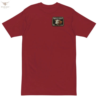 Men’s premium Wild Calf Emblem Tee - Wild Calf Hat Company