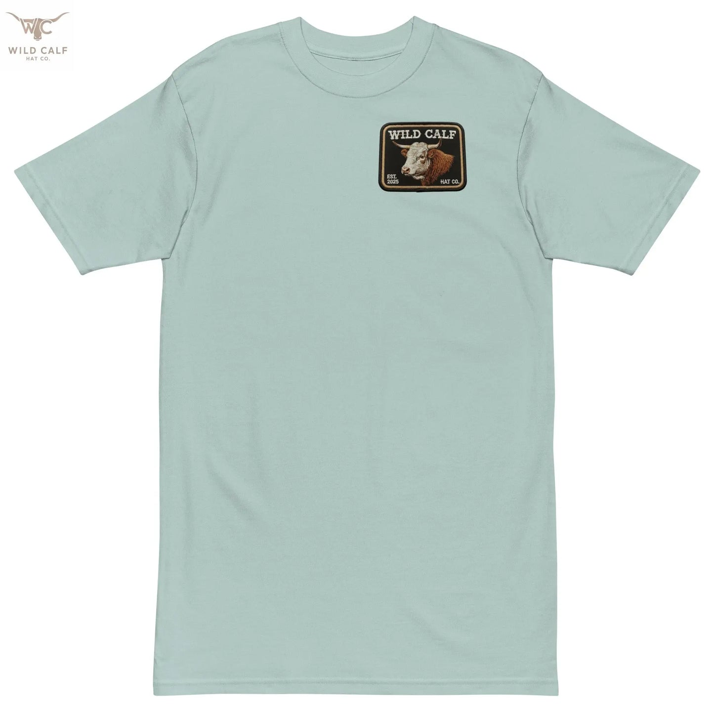 Men’s premium Wild Calf Emblem Tee - Wild Calf Hat Company