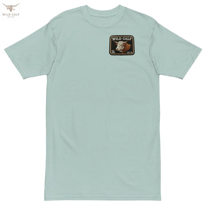 Men’s premium Wild Calf Emblem Tee - Wild Calf Hat Company